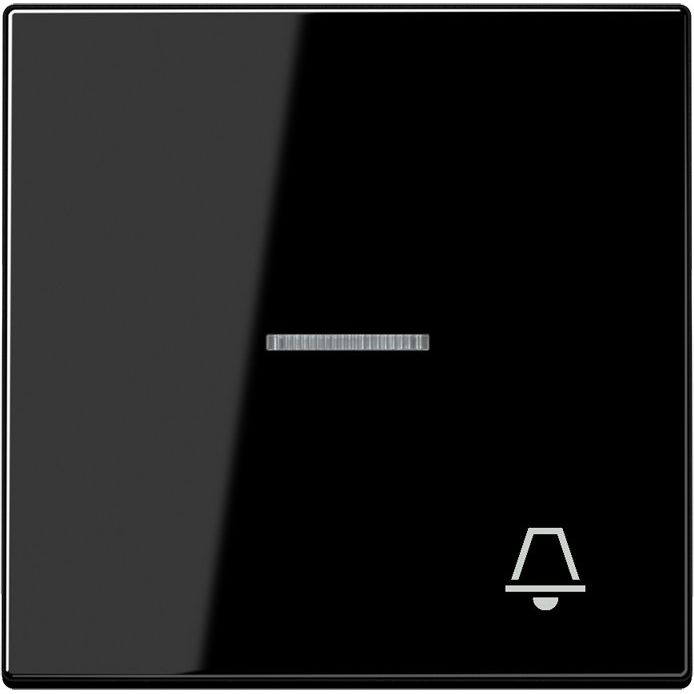 Jung - Abdeckung/Bedienelement für Installationsschalterprogramme Wippe Symbol KLINGEL sw LS 990 KO5 K SW für beleuchtb.Taster