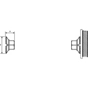 HellermannTyton - Befestigungssockel und -element für Kabelbinder Kunststoffmutter KM6-PA66HIR-BK(2000) 17,5x9,6mm schwarz − 2000 Stück