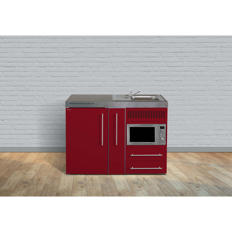 Stengel - Mini-Küche Miniküche Premiumline MPMBR120AMWBre Bordeauxrot