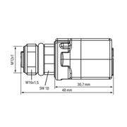 WAGO - Zubehör/Ersatzteile für Steuerungen Adapter M12 Buchse 756-9504/040-000 Zubehör,4-polig