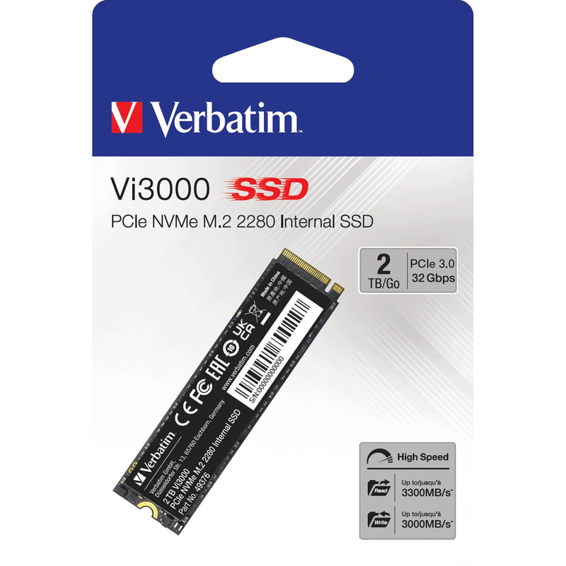 Verbatim - Speichermedium digital SSD 2TB PCIe 49376 3.0,M.22280,Vi3000