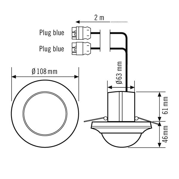 ESYLUX - Bussystem-Bewegungsmelder Decken-Präsenzmelder PD-C360i #EP10424854
