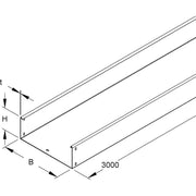 Niedax - Kabelrinne Kabelrinne RSUS 110.500 OV − 6 Meter