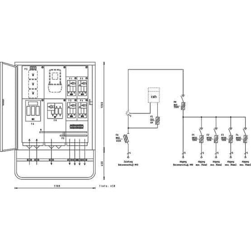 SAA Schaltanlagen - Baustromverteiler Anschlußschrank EN-AV 250/4