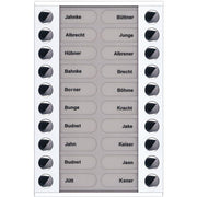 TCS Tür Control - Montageelement für Türstation Audioaußenstation 2-reihig PET20-WS/04 Erw.20 Tasten AP ws
