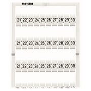 WAGO - Klemmenmarkierung WMB-Bezeichnungssystem 793-5504 W:21-30 je(10x)