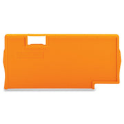 WAGO - Abschluss- und Zwischenplatte für Reihenklemme Trennplatte 2mm 2006-1394 überstehend,orange − 25 Stück