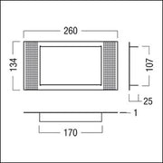 Zumtobel Group - Mechanisches Zubehör/Ersatzteile für Leuchten Einbaurahmen ARTSIGN #22166903 für Notleuchte 25