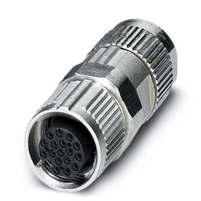 Phoenix Contact - Rundsteckverbinder, feldkonfektionierbar (Industriesteckverbinder) Steckverbinder SACC-FS-17PCON SCO 17-polig Bu/ger M12