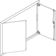 ABN - Tür/Bedientableau (Schaltschrank) Blendrahmen mit Volltüre GBRU46T f.Flachvert.,4x6reih