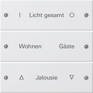 Gira - Bussystem-Tastwippe Wippenset 3-fach 220303 beschr. Sys 55 rws