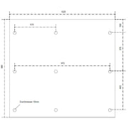 GSAB Elektrotechnik - Montageplatte für Verteilergehäuse Montageplatte 2M1100 2S1100