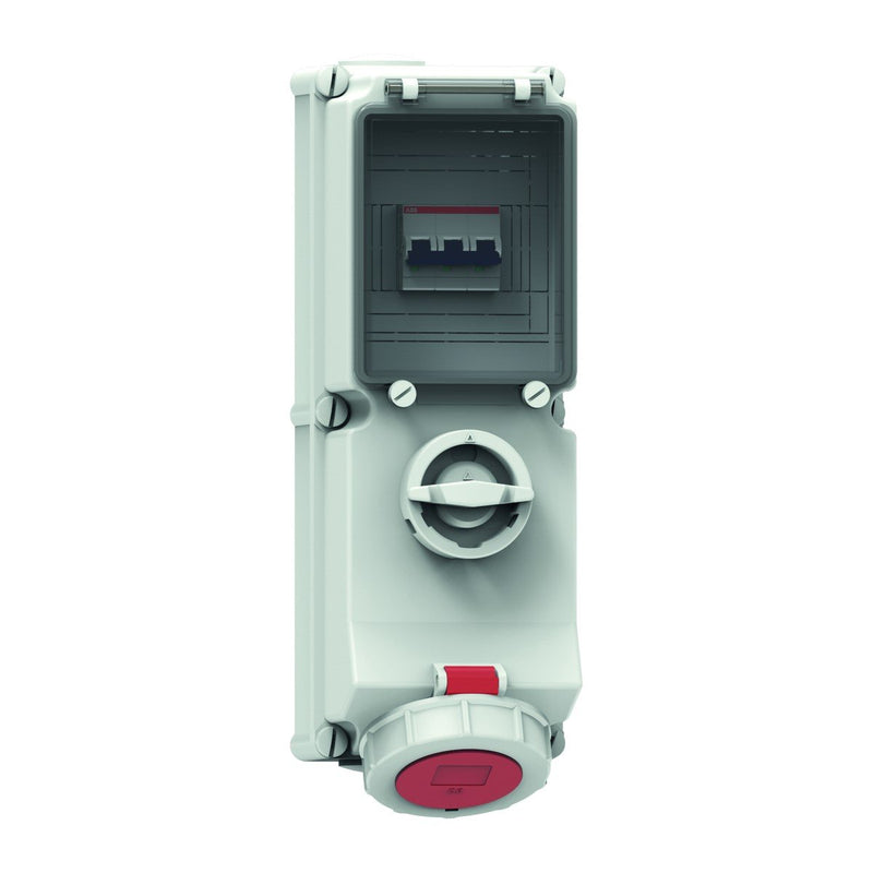 Bals Elektrotech - CEE-Steckdose abschaltbar, abgesichert (IEC 60309) Wandsteckdose abschaltbar 17193 verriegelt abgesich