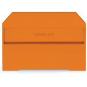 WAGO - Abschluss- und Zwischenplatte für Reihenklemme Abschlussplatte 282-312 orange, 4mm dick − 50 Stück