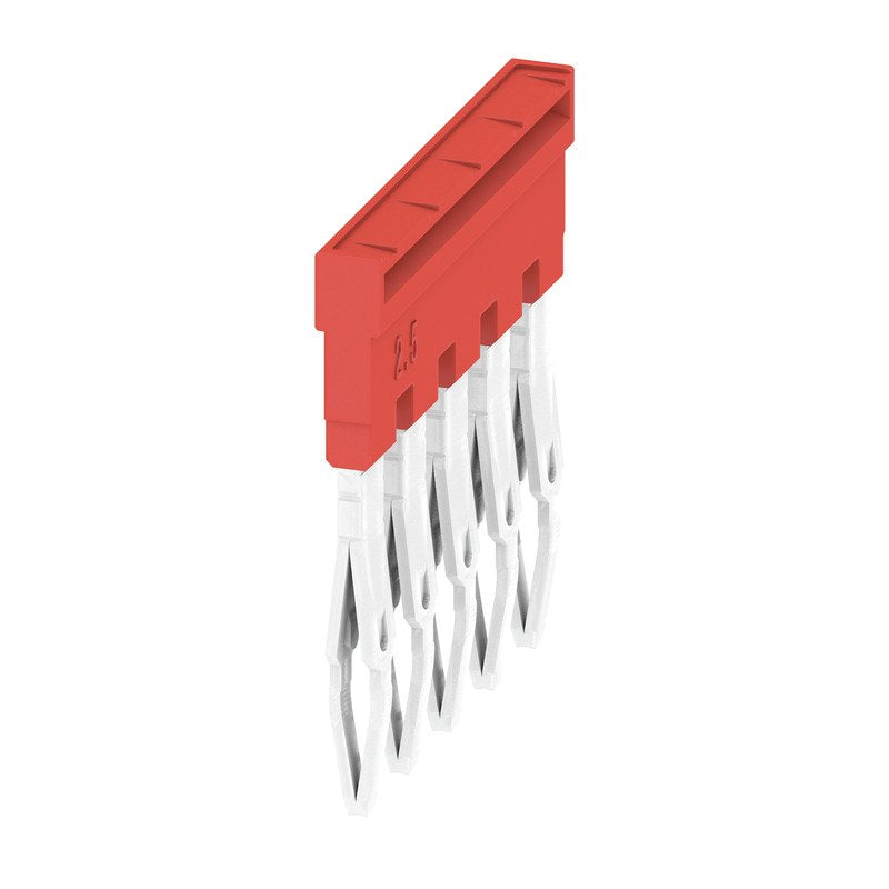 Weidmüller - Querverbinder/Brücker für Reihenklemme Querverbinder ZQV 2.5N/5 RD gesteckt − 20 Stück