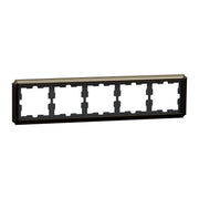 Merten - Abdeckrahmen D-Antik Metallrahmen MEG4050-4752 5-fach, Moccametalli