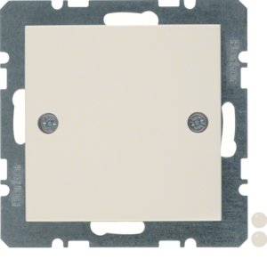 Berker - Einsatz/Abdeckung für Kommunikationstechnik Blindverschluss ws/gl 10098912 mit Zentralstück
