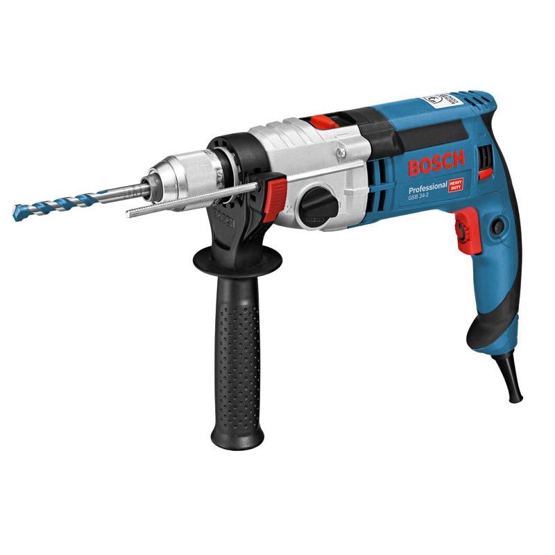 Bosch - Schlagbohrmaschine (elektrisch) Schlagbohrmaschine 060119C802 GSB 24-2 Set