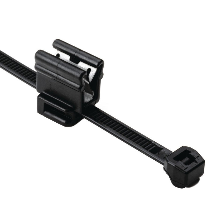 HellermannTyton - Kabelbinder Befestigungsbinder T50ROSEC4B-PA66W-BK schwarz − 500 Stück