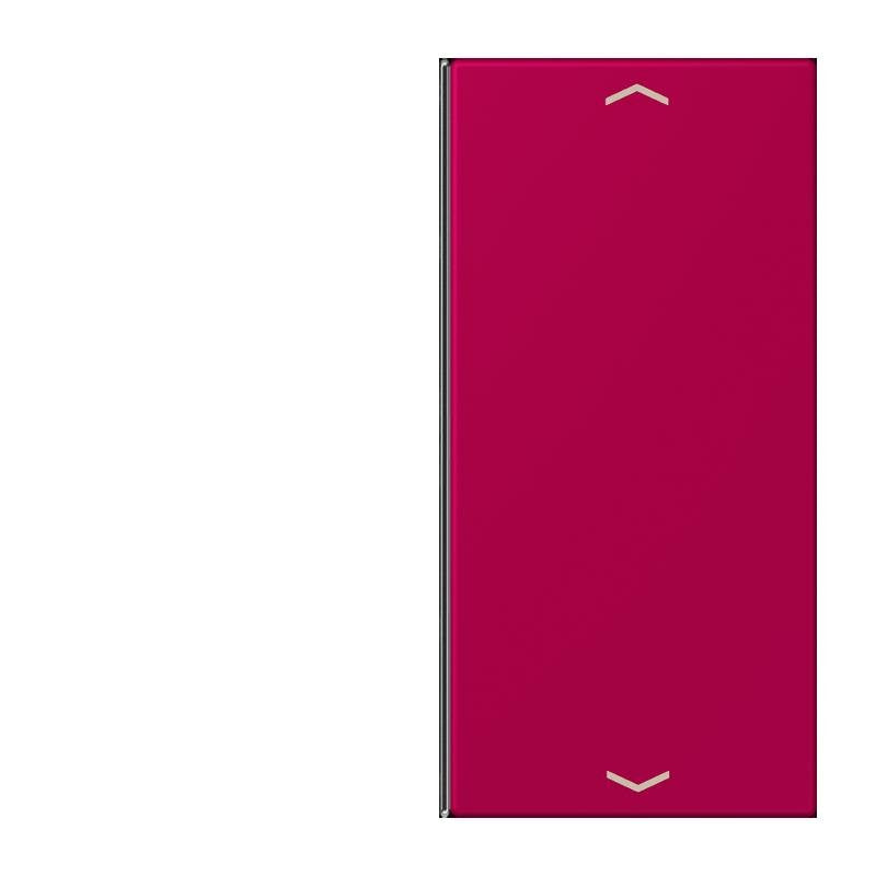 Jung - Abdeckung/Bedienelement für Installationsschalterprogramme Taste 2fach m. Pfeilsymb. LC 402 TSAP 230 rouge rubia
