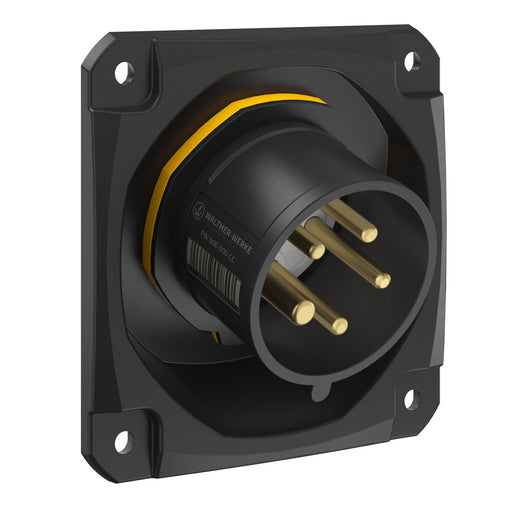 Walther Werke - CEE-Gerätestecker (IEC 60309) CEE NEO Anbaugerätestecker FW712504CC schräg 16A5P 4h IP54