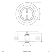 EVN Lichttechnik - Downlight/Strahler/Flutlicht NV EB-Leuchte 752 013 chr/sat 50W 12V IP20