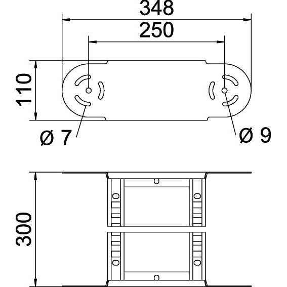 OBO Bettermann - Bogen für Kabelleiter Gelenkbogenelement LGBE 1130 FT