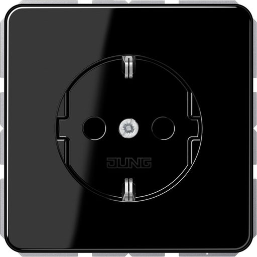 Jung - Steckdose SCHUKO-Steckdose 16A 250V CD 1520 BFKI SW m.Berührungsschutz