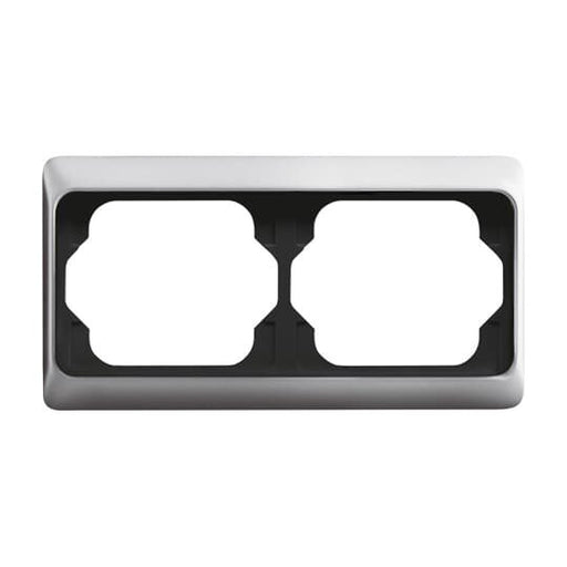 Busch-Jaeger - Abdeckrahmen Rahmen 2-fach 1722 KA-266 titan, waager.,alpha − 1 Stück by Busch-Jaeger
