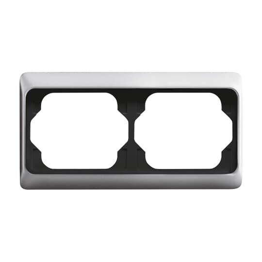 Busch-Jaeger - Abdeckrahmen Rahmen 2-fach 1722 KA-266 titan, waager.,alpha  − 1 Stück
