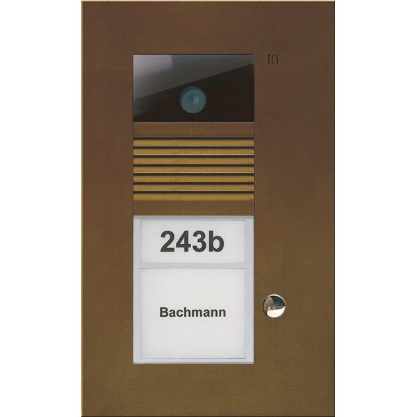 TCS Tür Control - Türstation für Türkommunikation Video color Außenstation V AVU14010-0012 PUK 1 Taste 1-spalti