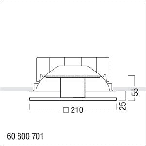 Zumtobel Group - Lichttechnisches Zubehör/Ersatzteile für Leuchten Dekoglas PANOS INF #60800701 AM Q190 L