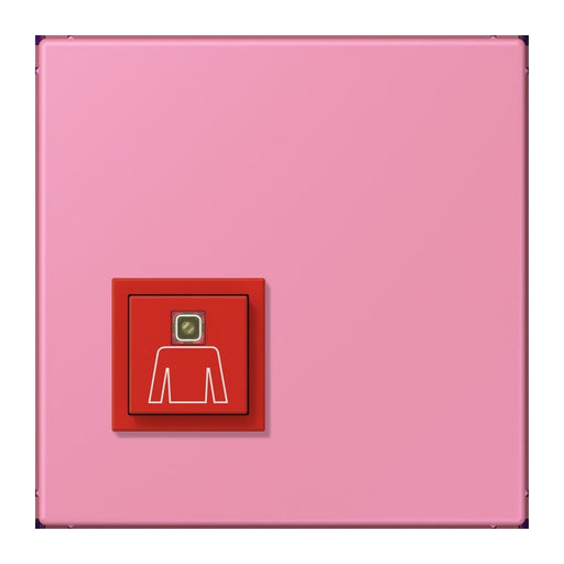 Jung - Behindertenelement für Installationsschalterprogramme Notrufsystem Ruftaster NRS LC 0834 RT 246 rose vif