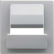 Busch-Jaeger - Einsatz/Abdeckung für Kommunikationstechnik Zentralscheibe gr/metal 6477-803 PowerDock USB