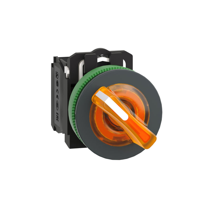 Schneider Electric - Wahlschalter, Komplettgerät Leuchtwahlschalter XB5FK125B5 or,24V,1Ö1S,2St