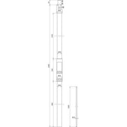 DEHN - Zubehör/Ersatzteile für Erdung und Blitzschutz Stützrohr f. HVI lightplus SR D40 2400 #105675 D40mm, L2400mm
