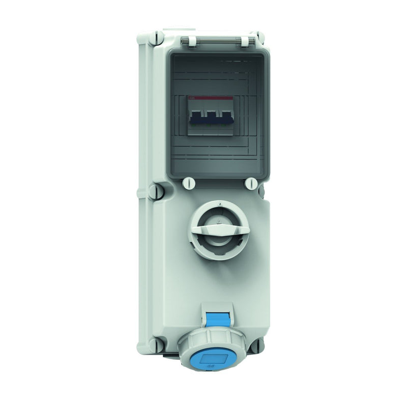 Bals Elektrotech - CEE-Steckdose abschaltbar, abgesichert (IEC 60309) Wandsteckdose abschaltbar 17289 abgesichert 16A 4p