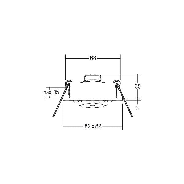 Brumberg Leuchten - Lautsprecher Einbaulautsprecher 43004070 weiss, quadr