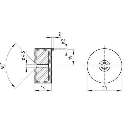 Schmersal - Betätiger für Positionsschalter mit getrenntem Betätiger Magnet BPS 300 − 1 Stück by Schmersal
