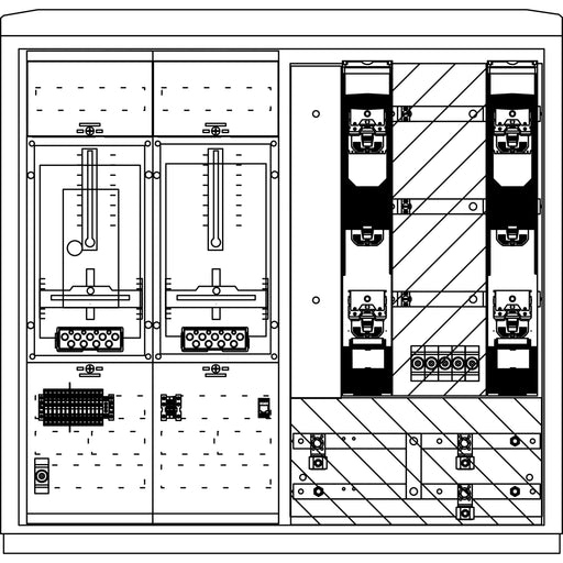 Elsta Mosdorfer - Zähler-Komplettschrank WS A850-2 N2 250A 2W1 DIN WS822.N2.N2101 Avacon