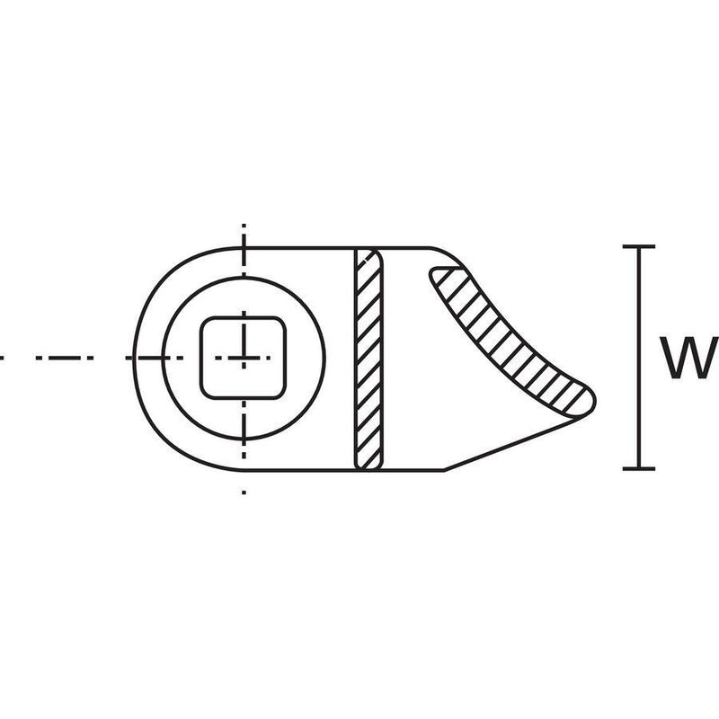 HellermannTyton - Befestigungssockel und -element für Kabelbinder Befestigungssockel SBH2-PA66-BK (500) schwarz − 500 Stück