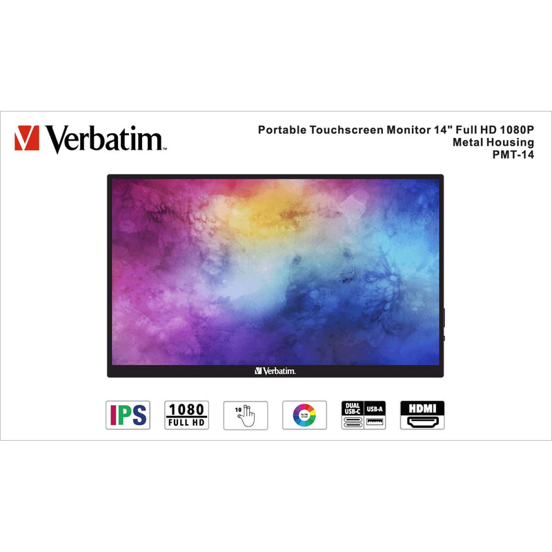 Verbatim - Fernseher FHD Monitor portable 49591 14Z (35.56cm)