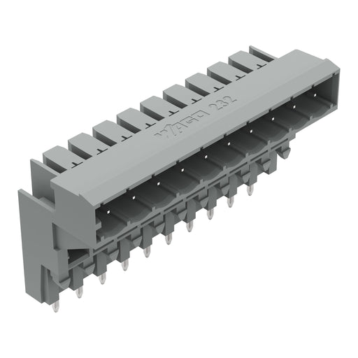 WAGO - Leiterplattensteckverbinder THT-Aufstock-Stiftleiste 232-340 1,0x1,0,abgew.,gr − 50 Stück