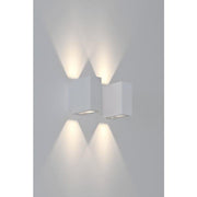 Brumberg Leuchten - Decken-/Wandleuchte LED-Wandleuchte IP54 10013173 2x3W 230V strukturw