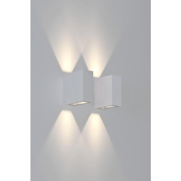 Brumberg Leuchten - Decken-/Wandleuchte LED-Wandleuchte IP54 10013173 2x3W 230V strukturw
