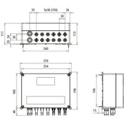 DEHN - Photovoltaik-DC-Stringbox GAK Typ 2 im Gehäuse IP65 DCU 2 YPV1100#900931 f. PV-Anl. 3MPPT