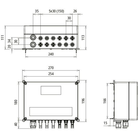 DEHN - Photovoltaik-DC-Stringbox GAK Typ 2 im Gehäuse IP65 DCU 2 YPV1100#900931 f. PV-Anl. 3MPPT