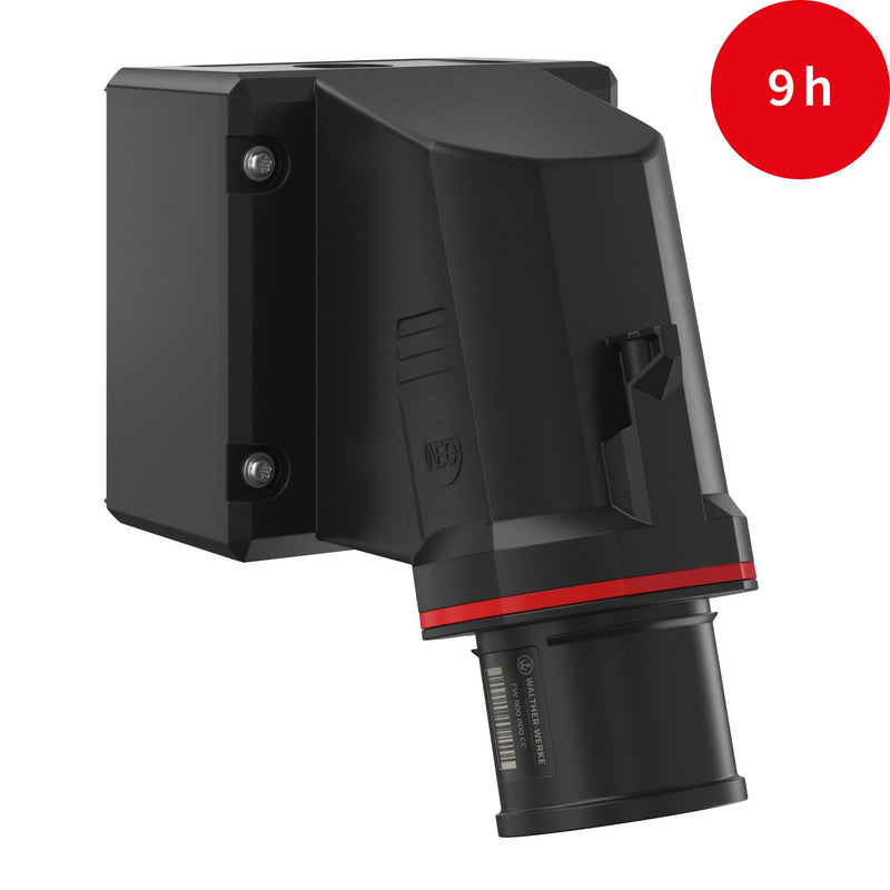 Walther Werke - CEE-Gerätestecker (IEC 60309) CEE NEO Wandgerätestecker FW734309CC schräg 32A3P 9h IP54