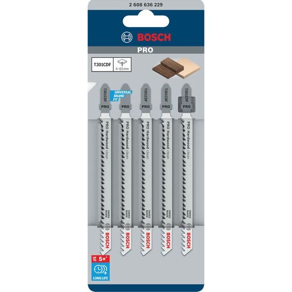 Bosch - Stichsägeblatt PRO Hardwood clean T301CDF 2608636229 Stichsägeblatt 117