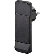 Bachmann - Steckverbinder für steckbare Gebäudeinstallation Schutzkont.-Flachstecker 933.008 sw, ohne Ltg